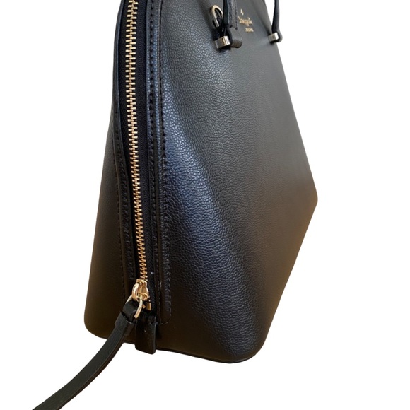 Kate Spade ♠️ Designer Black Pebbled Leather Patterson Drive Satchel Purse Bag - Picture 6 of 8